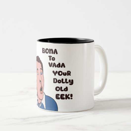 Bona to vada Tシャツ ツートーンマグカップ (正面右)