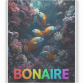 Bonaire coral reef シール (正面)