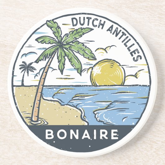 Bonaire Dutch Antilles Vintage コースター (正面)