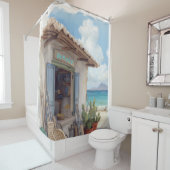 Bonaire fish shack シャワーカーテン (インサイチュ)
