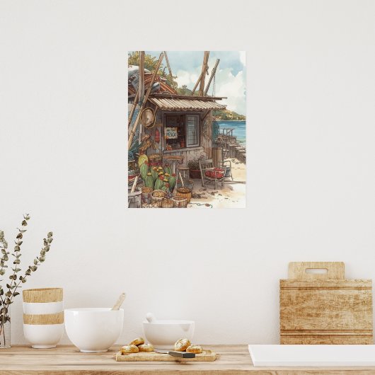 Bonaire fish shack ポスター (キッチン)