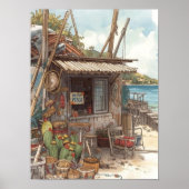 Bonaire fish shack ポスター (正面)