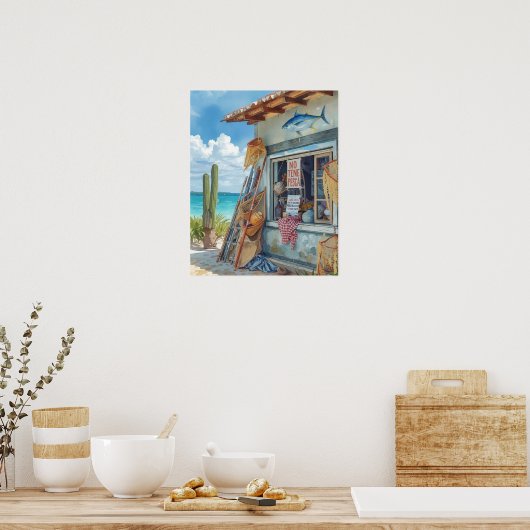 Bonaire fish shack sold out ポスター (キッチン)