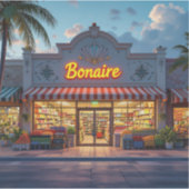 Bonaire shop シール (正面)