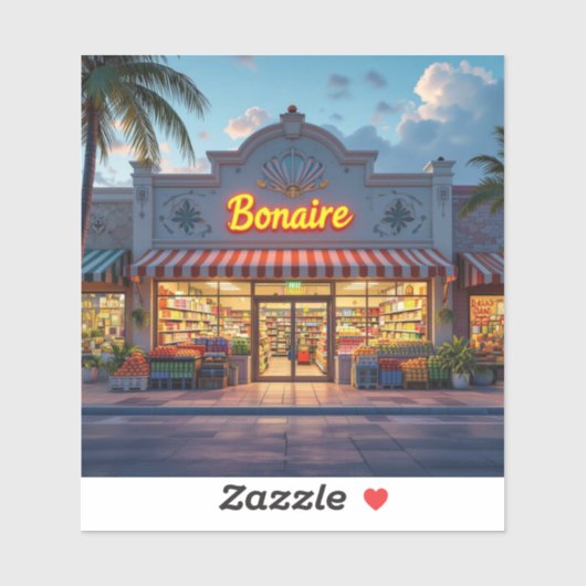 Bonaire shop シール (シート)