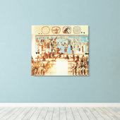 Bonampakの壁絵画のコピー キャンバスプリント (インサイチュ (ウッドフロア))