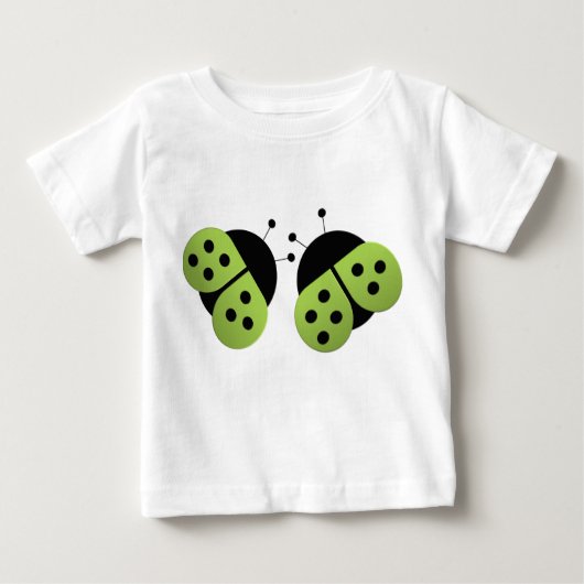 BonBonファンタジーLadyBugのキッズシャツ ベビーTシャツ (正面)