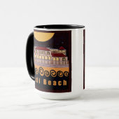 Bondiのビーチのパビリオンの黒のマグ マグカップ (正面左)