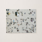 Bondiのビーチ、シドニーオーストラリアの空中写真 ジグソーパズル (横)