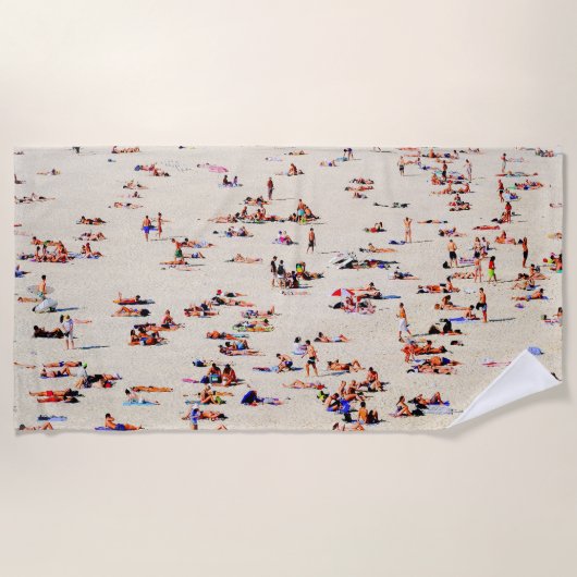Bondiの水浴者、2016年の(写真) | SVPのイメージ ビーチタオル (正面)