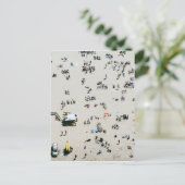 Bondiビーチの空中表示，シドニーAustralia ポストカード (スタンド正面)