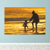 BONDIビーチ40x60 キャンバスプリント (インサイチュ (ウッドフロア))