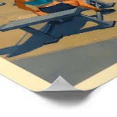 Bondi Beach Australia - Vintage Travel Poster ポスター (角)