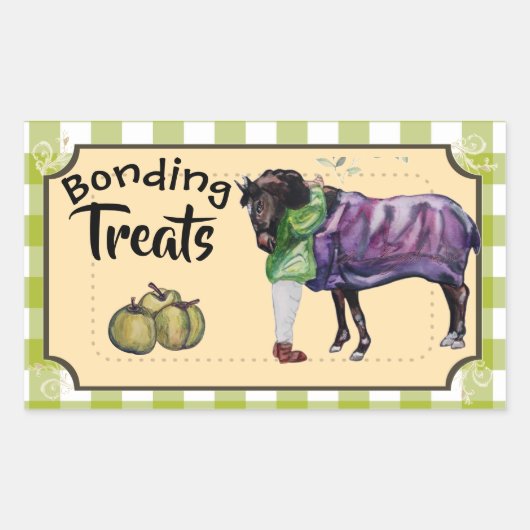 bonding treats 長方形シール (正面)