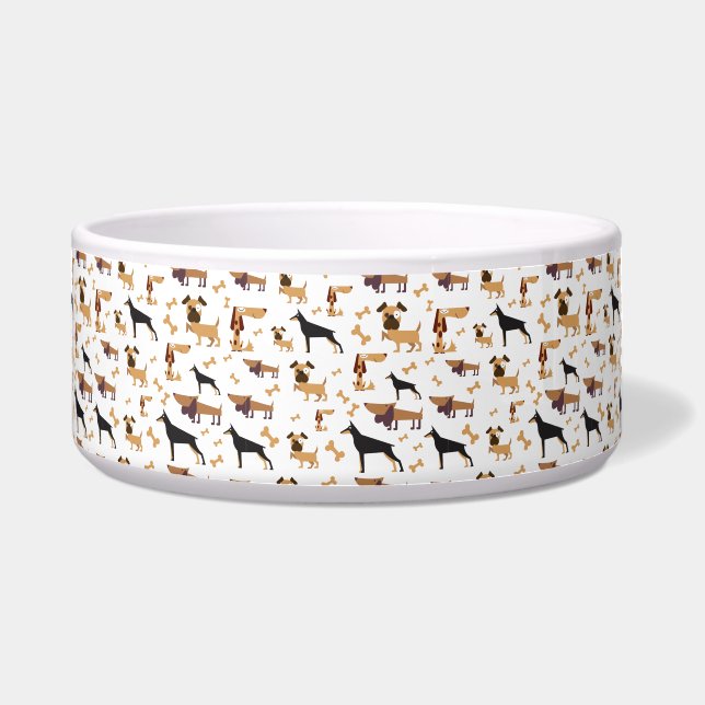Bone-anza of Breeds Dog Bowl ボウル (正面)