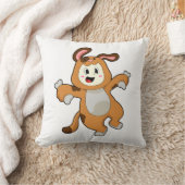 Bone as Rabbitの犬 クッション (ブランケット)