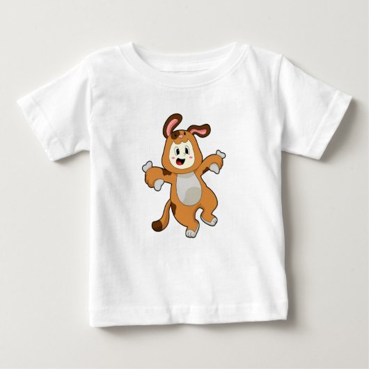 Bone as Rabbitの犬 ベビーTシャツ (正面)