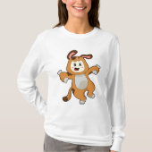 Bone as Rabbitの犬 Tシャツ (正面)
