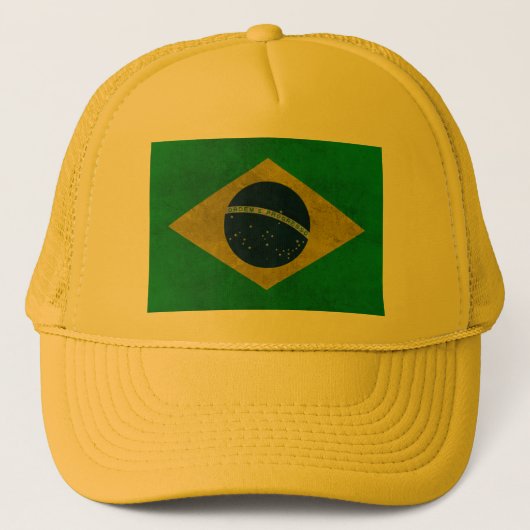Bone Bandeira do Brasil (Estilo Envelhecido) キャップ (正面)