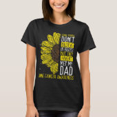 Bone Cancer Awareness Ribbon Dad Warrior Tシャツ (正面)