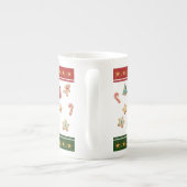 Bone China Mug with Snowman and Christmas Cookies ボーンチャイナマグカップ (裏面)