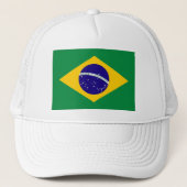 Boné com estampa da bandeira do Brasil. キャップ (正面)