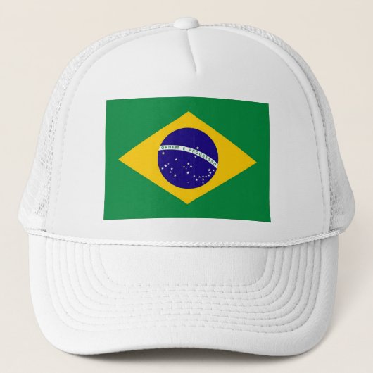 Boné com estampa da bandeira do Brasil. キャップ (正面)