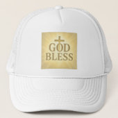 Boné Cristão God Bless – Fé e Estilo キャップ (正面)