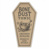 Bone Dust Tonic - ハロウィンの薬局ラベル シール (正面)