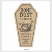 Bone Dust Tonic - Halloween Apothecary Label シール (シート)