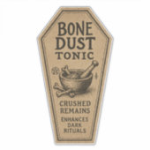 Bone Dust Tonic - Halloween Apothecary Label シール (正面)