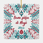 Bone fiesse di Noye, Walloon Christmas Greeting セラミックオーナメント (裏面)