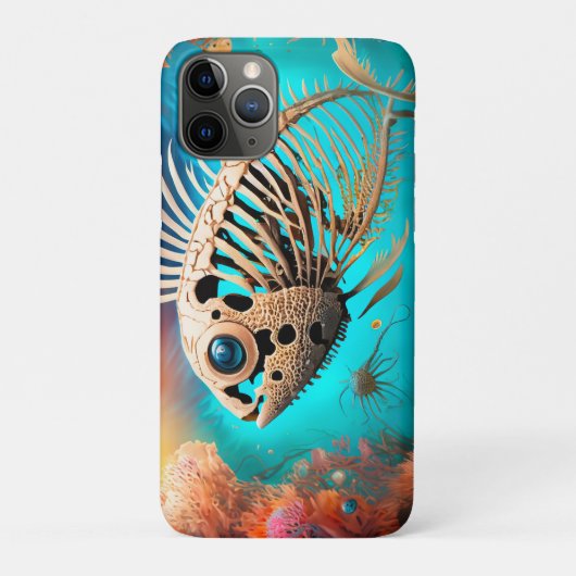 Bone Fish Swimming through the Coral Case-Mate iPhoneケース (裏)