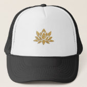Boné Flor de Lótus dourada キャップ (正面)