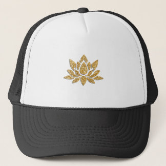 Boné Flor de Lótus dourada キャップ