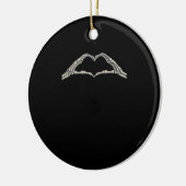 Bone Hands Heart Active Modern Aesthetic セラミックオーナメント (左)