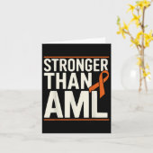 Bone Marrow Orange Ribbon Acute Myeloid Leukemia A カード (黄色い花)