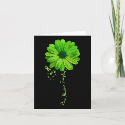 Bone Marrow Transplant Family Survivor Pretty Gift カード (正面)
