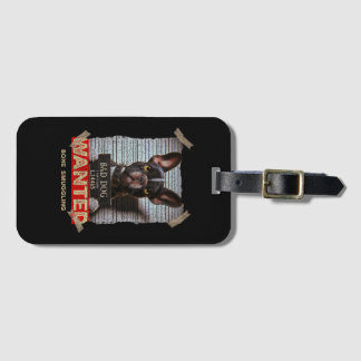 Bone Smuggling Bad Dog: The Boston Terrier's Mugsh ラゲッジタグ