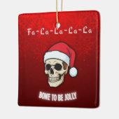 Bone to Be Jolly | ドクロで飾ろう セラミックオーナメント (左)