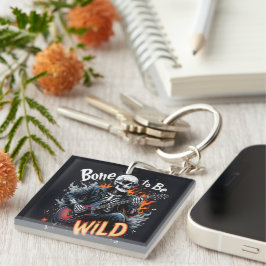 Bone to Be Wild Skeleton Keychain キーホルダー