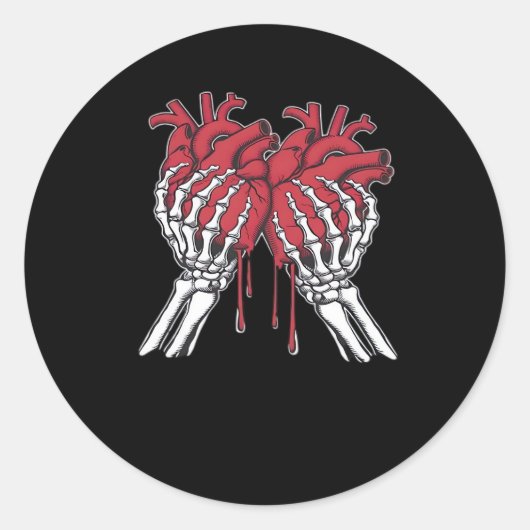 Bone To Be Your Valentine - Valentines おもしろい Day S ラウンドシール (正面)