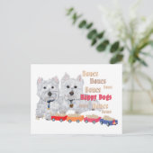 Bone Trainはがき付き西 ポストカード (スタンド正面)