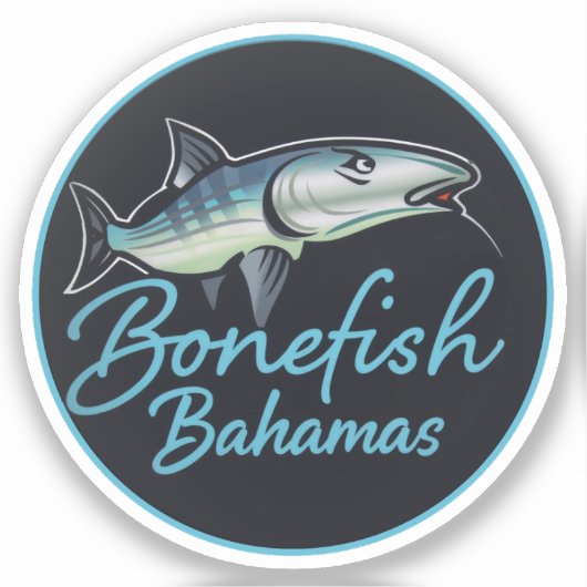 bonefish bahamas fishing シール (正面)