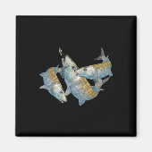 Bonefish Hunting A Salt Water Fly Fishing &amp; De マグネット (正面)