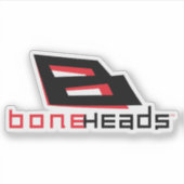 boneHeads™ ブラックロゴ 26 シール (正面)