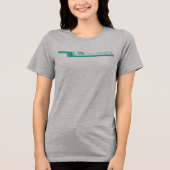 boneHeads™ ロゴ ストライプ 26 トライブレンドTシャツ (正面)