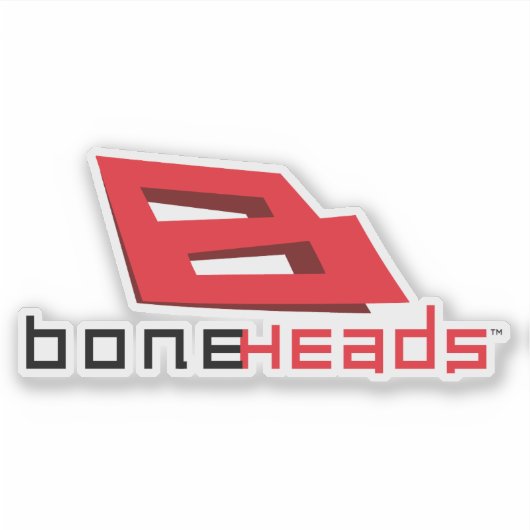 boneHeads™ ロゴ 26 シール (正面)