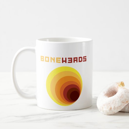 boneHeads™ ロゴ BAUHS-1 コーヒーマグカップ (ドーナツ)