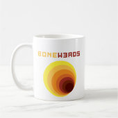 boneHeads™ ロゴ BAUHS-1 コーヒーマグカップ (左)
